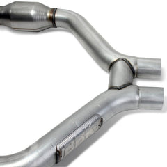 BBK - BBK 2015-16 Mustang V6 Short Mid H Pipe With Converters (To Be Used With 1642 Series Headers) - Demon Performance