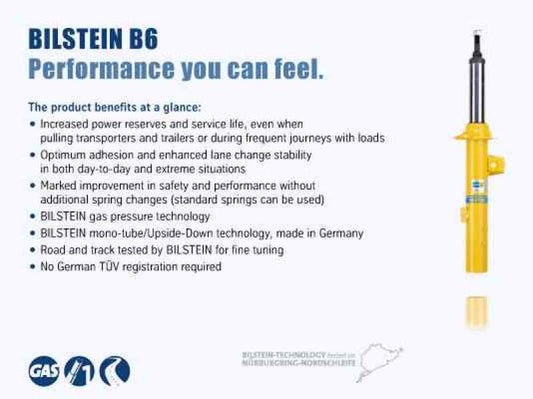 Bilstein - Bilstein B6 HD 11-15 Porsche Cayenne / VW Touareg w/o Elect Susp Front Right Twintube Strut Assembly - Demon Performance