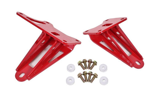 BMR Suspension - BMR 11-17 S197 Mustang Motor Mount Brackets - Red - Demon Performance
