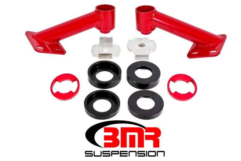 BMR Suspension - BMR 15-17 S550 Mustang Cradle Bushing Lockout Kit - Red - Demon Performance