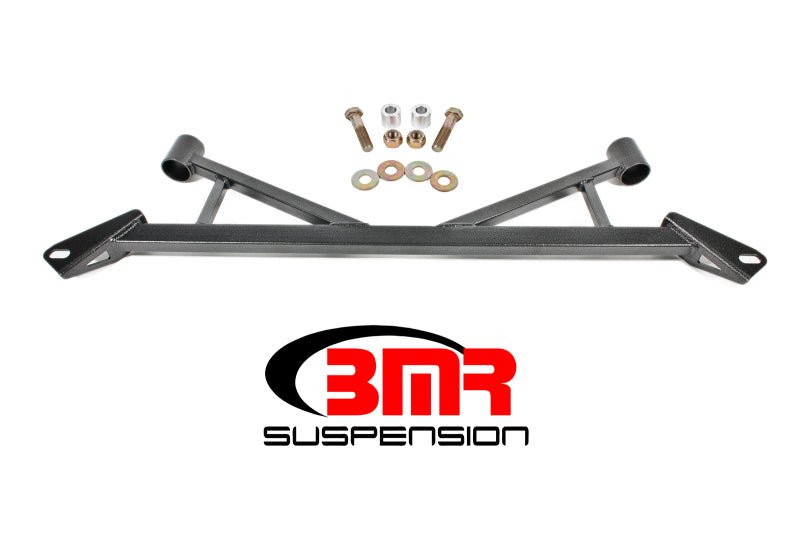 BMR Suspension - BMR 15-17 S550 Mustang Front 4-Point Subframe Chassis Brace - Black Hammertone - Demon Performance