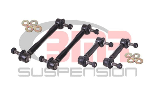 BMR Suspension - BMR 15-17 S550 Mustang Front and Rear Sway Bar End Link Kit - Black - Demon Performance