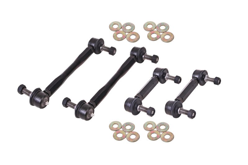 BMR Suspension - BMR 15-17 S550 Mustang Front and Rear Sway Bar End Link Kit - Black - Demon Performance