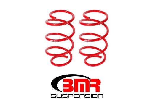 BMR Suspension - BMR 15-17 S550 Mustang Front Drag Version Lowering Springs - Red - Demon Performance