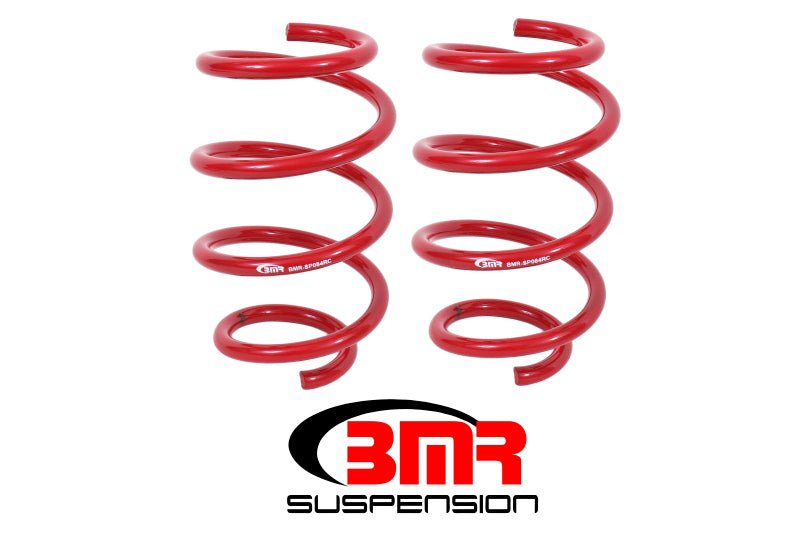 BMR Suspension - BMR 15-17 S550 Mustang Front Handling Version Lowering Springs - Red - Demon Performance