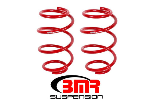 BMR Suspension - BMR 15-17 S550 Mustang Front Performance Version Lowering Springs - Red - Demon Performance