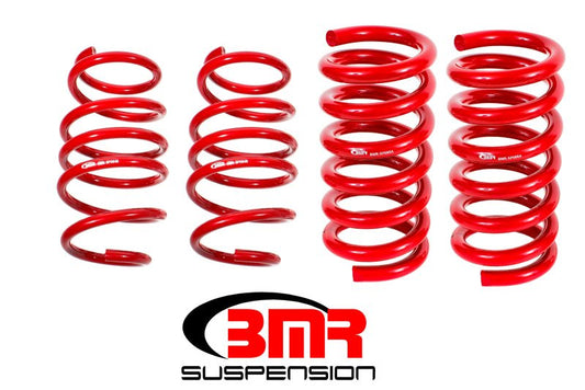 BMR Suspension - BMR 15-17 S550 Mustang Handling Version Lowering Springs (Set Of 4) - Red - Demon Performance