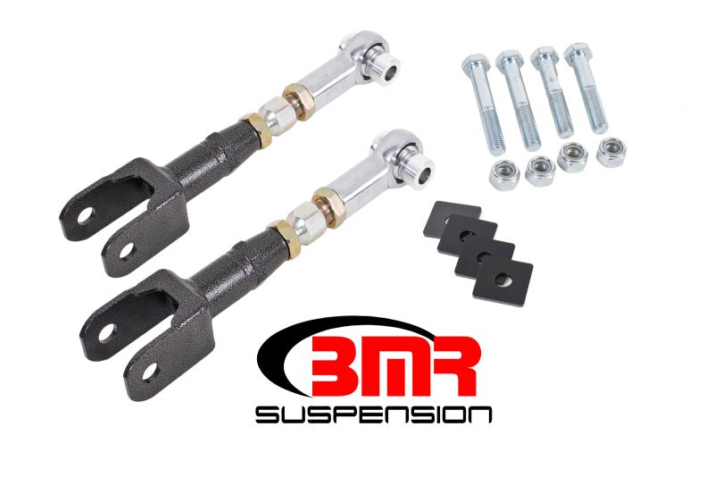 BMR Suspension - BMR 15-17 S550 Mustang Rear On-Car Adj. Rod Ends Toe Rods - Black Hammertone - Demon Performance