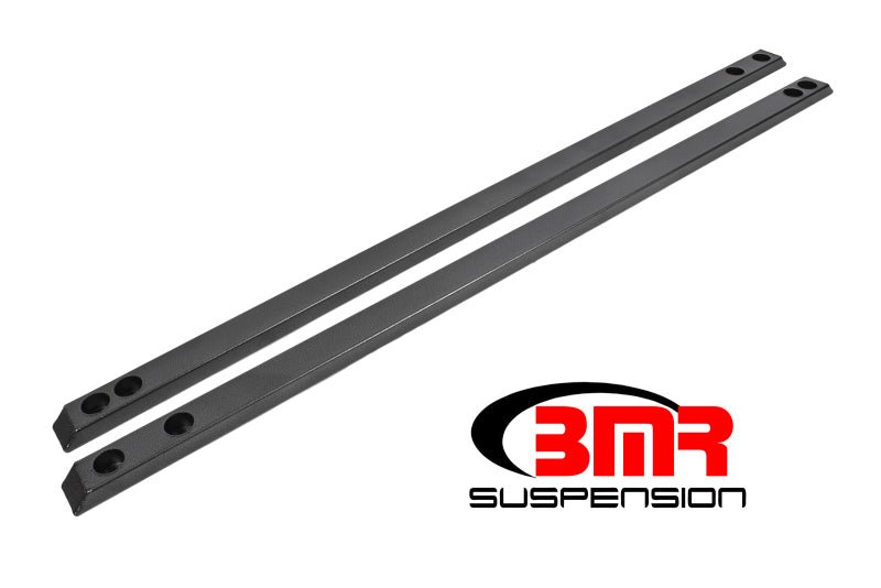 BMR Suspension - BMR 15-17 S550 Mustang Super Low Profile Chassis Jacking Rails - Black Hammertone - Demon Performance