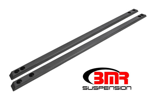 BMR Suspension - BMR 15-17 S550 Mustang Super Low Profile Chassis Jacking Rails - Black Hammertone - Demon Performance