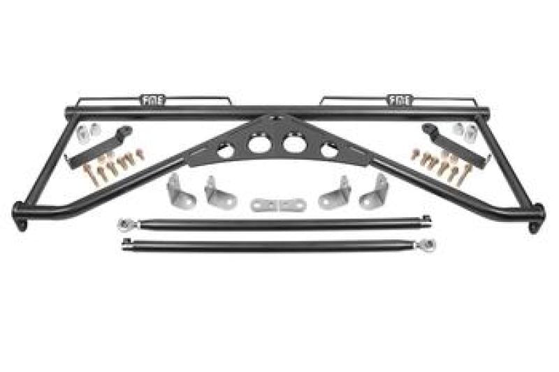 BMR Suspension - BMR 15-20 Ford Mustang Harness Bar - Black Hammertone - Demon Performance