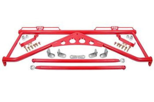 BMR Suspension - BMR 15-20 Ford Mustang Harness Bar - Red - Demon Performance