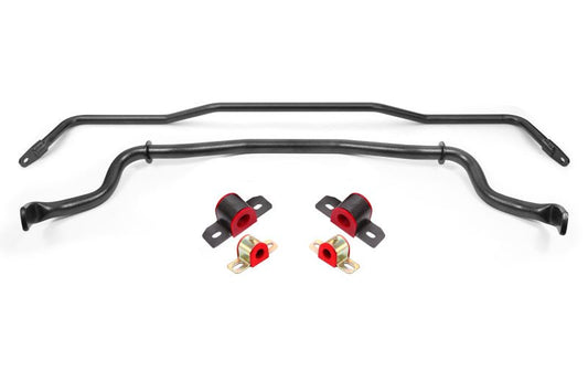 BMR Suspension - BMR 15-22 S550 Mustang Sway Bar Kit with Bushings Front and Rear Black Hammertone - Demon Performance
