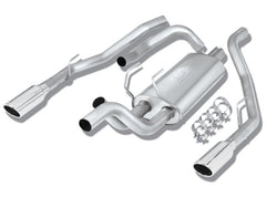Borla - Borla 09-13 Dodge RAM 1500 5.7L CC/SB w/Fact Sngl Exh C/B 3x2.5in Single Round Rolled Split Rear - Demon Performance