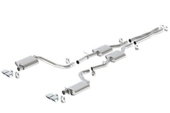 Borla - Borla 15-16 Dodge Challenger R/T 5.7L Dual Rectangle Angle Cut Dual Split Rear Exit ATAK Exhaust - Demon Performance