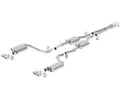 Borla - Borla 15-16 Dodge Challenger R/T 5.7L Dual Rectangle Angle Cut Dual Split Rear Exit ATAK Exhaust - Demon Performance