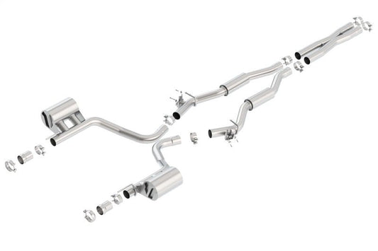 Borla - Borla 15-16 Dodge Challenger SRT 392 S-Type Catback Exhaust Single Split Rear Exit (No Tip) - Demon Performance