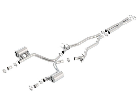 Borla - Borla 15-16 Dodge Charger SRT 392 6.4L No Tip Single Split Rear Exit ATAK w/ Valves Exhaust - Demon Performance