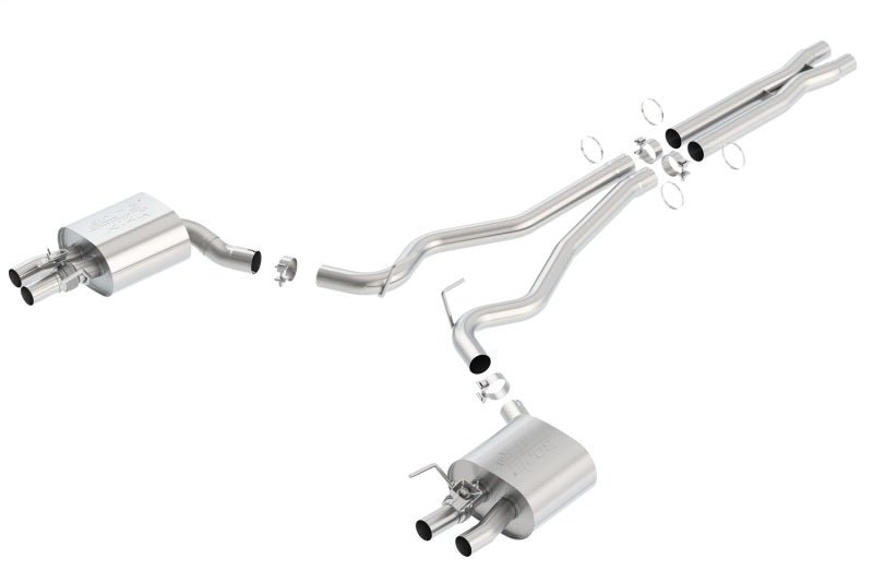 Borla - Borla 15-16 Ford Mustang Shelby GT350 5.2L ATAK Cat Back Exhaust (Uses Factory Valence) - Demon Performance