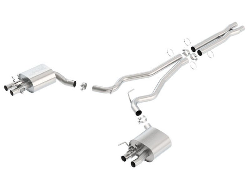 Borla - Borla 15-16 Ford Mustang Shelby GT350 5.2L ATAK Cat Back Exhaust (Uses Factory Valence) - Demon Performance