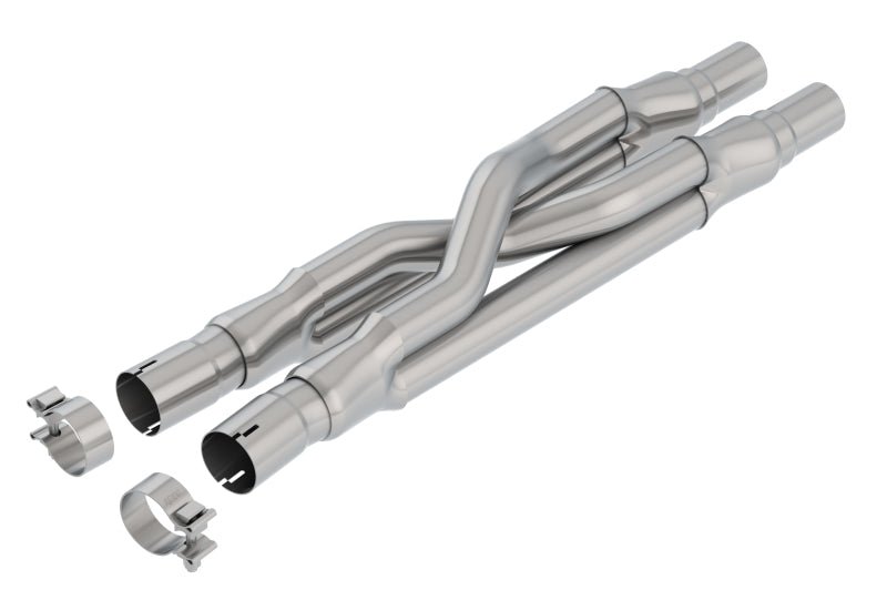 Borla - Borla 15-18 Ford Mustang GT 5.0L AT/MT RWD 2.5in Resonator Delete X-Pipe - Demon Performance