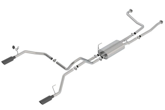 Borla - Borla 16-19 Nissan Titan 5.6L V8 2WD/4WD S-Type Catback Exhaust - Black Chrome Tips - Demon Performance