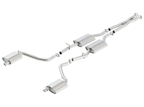 Borla - Borla 2015 Dodge Challenger 3.6L V6 S-TYPE Catback Exhaust No Tips Factory Valance - Demon Performance