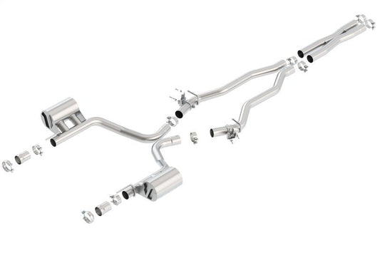 Borla - Borla 2015 Dodge Challenger SRT/392 Hemi 6.4L V8 ATAK Catback Exhaust w/ Valves Factory Bezel - Demon Performance