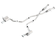 Borla - Borla 2015 Jeep Grand Cherokee SRT8 S-Type Dual Round Rolled Exit Catback Exhaust - Demon Performance