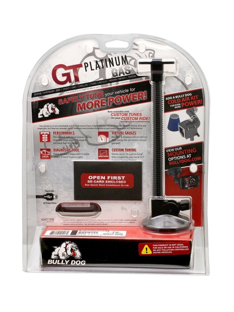 Bully Dog - Bully Dog Triple Dog Platinum GT Gas Tuner and Gauge - Demon Performance