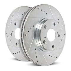Power Stop 06-10 Jeep Grand Cherokee Rear Evolution Drilled & Slotted Rotors - Pair