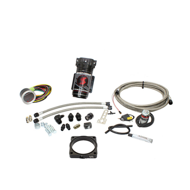 Snow Performance 08+ Charger Stg 2 Boost Cooler F/I Water Injection Kit (SS Brded Line/4AN) w/o Tank