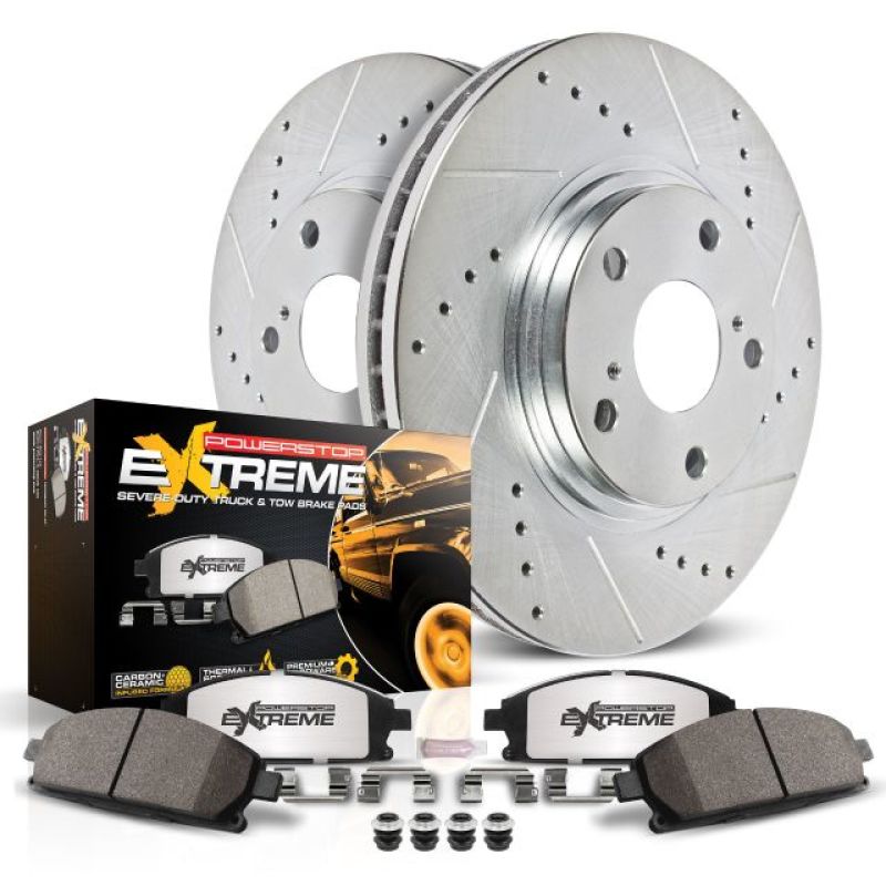 Power Stop 16-19 Jeep Grand Cherokee Front Z36 Truck & Tow Brake Kit
