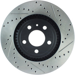 StopTech Slotted & Drilled Sport Brake Rotor - 2015 Ford Mustang Non-Brembo - Front Left