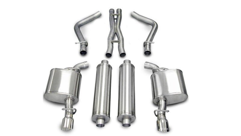 CORSA Performance - Corsa 05-10 Dodge Charger No Towing Hitch R/T 5.7L V8 Polished Xtreme Cat-Back Exhaust - Demon Performance