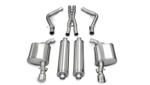 CORSA Performance - Corsa 05-10 Dodge Charger No Towing Hitch R/T 5.7L V8 Polished Xtreme Cat-Back Exhaust - Demon Performance