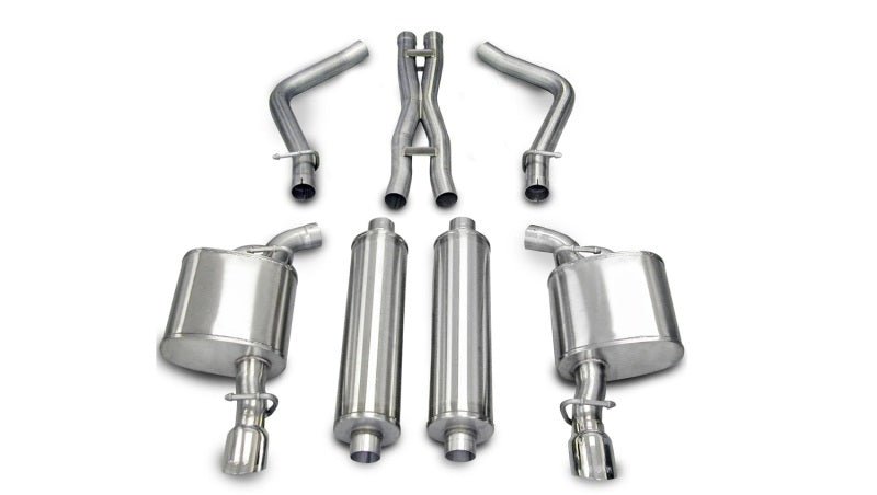 CORSA Performance - Corsa 05-10 Dodge Charger No Towing Hitch R/T 5.7L V8 Polished Xtreme Cat-Back Exhaust - Demon Performance