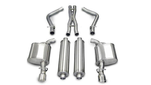 CORSA Performance - Corsa 05-10 Dodge Charger No Towing Hitch R/T 5.7L V8 Polished Xtreme Cat-Back Exhaust - Demon Performance