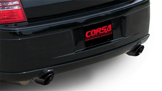 CORSA Performance - Corsa 05-10 Dodge Charger SRT-8 6.1L V8 Black Xtreme Cat-Back Exhaust - Demon Performance