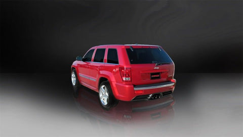 CORSA Performance - Corsa 06-10 Jeep Grand Cherokee 6.1L SRT-8 V8 Black Sport Cat-Back Exhaust - Demon Performance