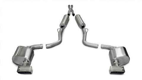 CORSA Performance - Corsa 09-10 Dodge Challenger R/T 5.7L V8 Manual Polished Xtreme Cat-Back Exhaust - Demon Performance