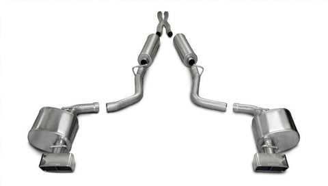 CORSA Performance - Corsa 09-10 Dodge Challenger R/T 5.7L V8 Manual Polished Xtreme Cat-Back Exhaust - Demon Performance