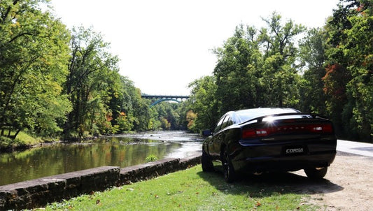 CORSA Performance - Corsa 11-14 Dodge Charger SXT 2.5in Sport Cat-Back Dual Rear Exit w/ Twin 3.0in Polished Tips - Demon Performance