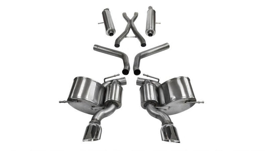 CORSA Performance - Corsa 12-14 Jeep Grand Cherokee 6.4L V8 Polished Sport Cat-Back Exhaust - Demon Performance