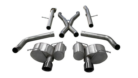 CORSA Performance - Corsa 12-20 Jeep Grand Cherokee SRT 2.75in Dual Rear Xtreme Cat-Back Exhaust - Black PVD Tip Finish - Demon Performance