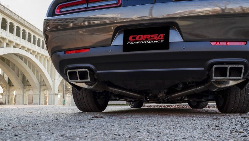 CORSA Performance - Corsa 15-16 Dodge Challenger SRT / Scat Pack / R/T 6.4L Polished Xtreme Cat-Back Exhaust - Demon Performance