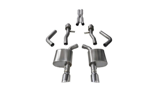 CORSA Performance - Corsa 15-16 Dodge Charger SRT / Scat Pack / R/T 6.4L Polished Sport Cat-Back Exhaust - Demon Performance