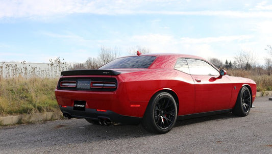 CORSA Performance - Corsa 15-17 Dodge Challenger Hellcat Dual Rear Exit Extreme Exhaust w/ 3.5in Black Tips - Demon Performance