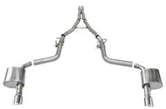 CORSA Performance - Corsa 15-21 Charger SRT/Hellcat/Redeye 2.75in Valved Catback Dual Rear Exit w/ Single 4.5in Pol Tips - Demon Performance