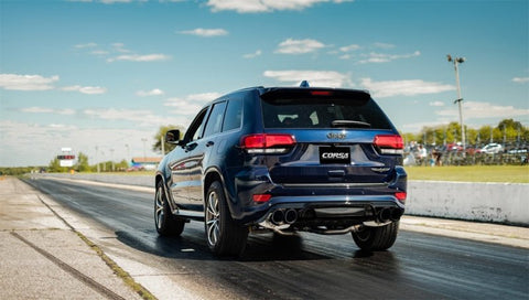 CORSA Performance - Corsa 18-20 Jeep Grand Cherokee TrackHawk 6.2L Xtreme Cat-Back Dual Rear Exit w/4.5in Black Tips - Demon Performance